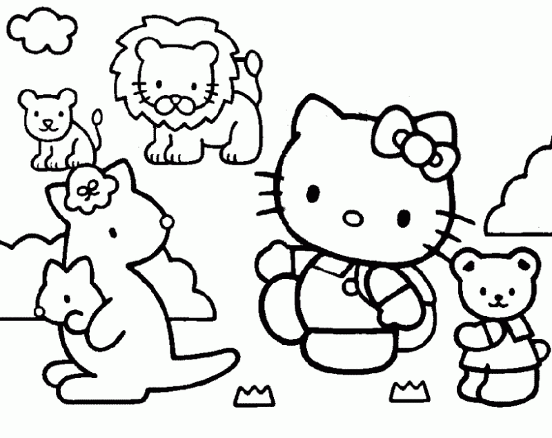 Desenho da Hello Kitty para colorir 213