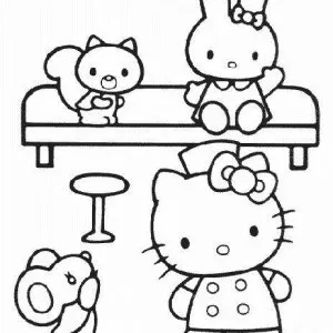 Desenho da Hello Kitty para colorir 217