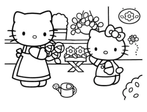 Desenho da Hello Kitty para colorir 219