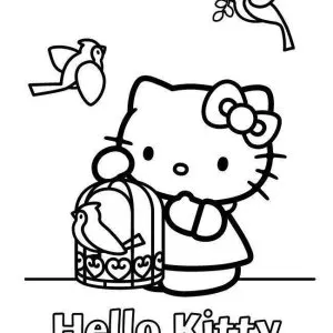 Desenho da Hello Kitty para colorir 220