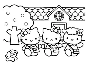 Desenho da Hello Kitty para colorir 221