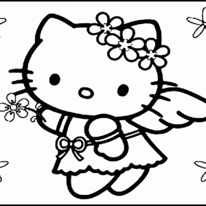 Desenho da Hello Kitty para colorir 223