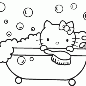 Desenho da Hello Kitty para colorir 226
