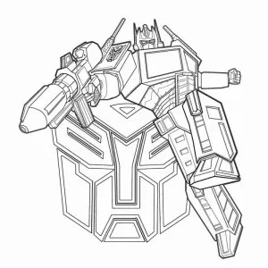 Desenho de Transformers para colorir 11