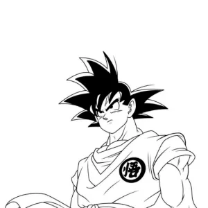 Desenho do Goku para colorir 7