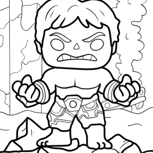 Desenho de Funko Pop para colorir 3