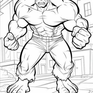 Desenho do Hulk para colorir 31