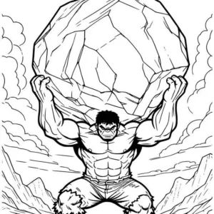 Desenho do Hulk para colorir 32