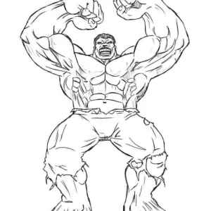 Desenho do Hulk para colorir 37
