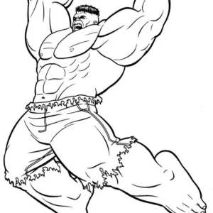 Desenho do Hulk para colorir 38