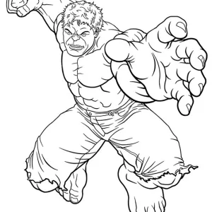 Desenho do Hulk para colorir 43