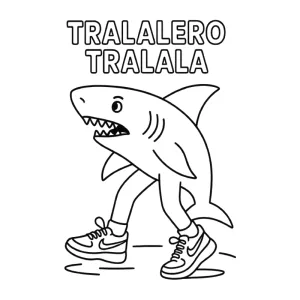 Desenho de Italian Brainrot para colorir 10