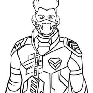 Desenho de Free Fire para colorir 1