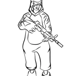 Desenho de Free Fire para colorir 2