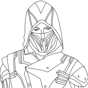 Desenho de Free Fire para colorir 3