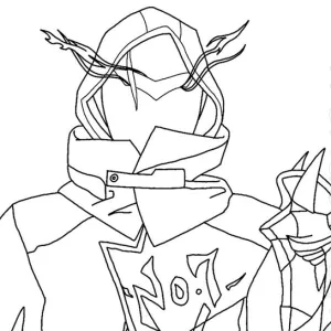 Desenho de Free Fire para colorir 4
