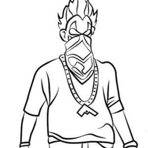 Desenho de Free Fire para colorir 5