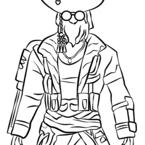 Desenho de Free Fire para colorir 6