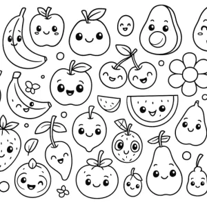 Desenho de fruta para colorir 23