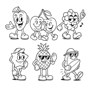 Desenho de fruta para colorir 24