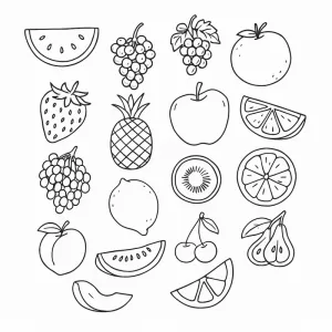 Desenho de fruta para colorir 25