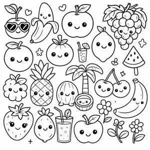 Desenho fofo para colorir 18