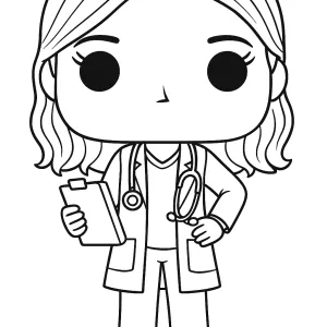 Desenho de Funko Pop para colorir 4
