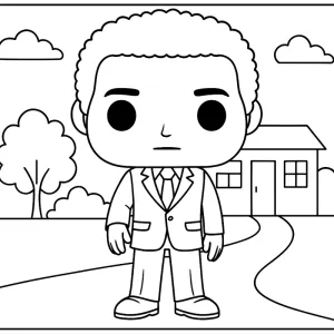 Desenho de Funko Pop para colorir 8