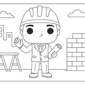 Desenho de Funko Pop para colorir 9