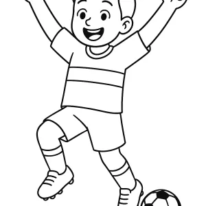 Desenho de jogador de futebol para colorir 47