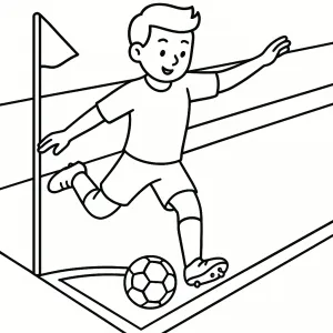 Desenho de jogador de futebol para colorir 54