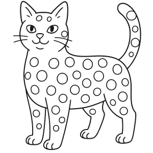 Desenho de gato para colorir 32