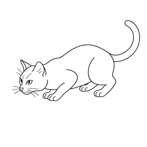 Desenho de gato para colorir 34