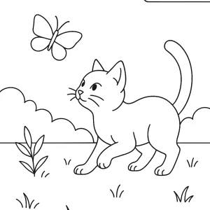 Desenho de gato para colorir 37