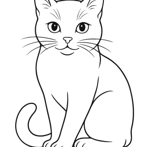 Desenho de gato para colorir 38