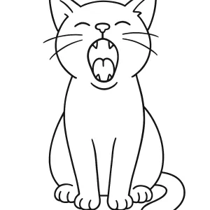Desenho de gato para colorir 43