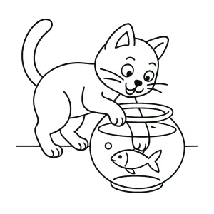 Desenho de gato para colorir 45