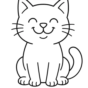 Desenho de gato para colorir 47