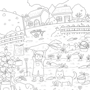Desenho da quinta para colorir 29