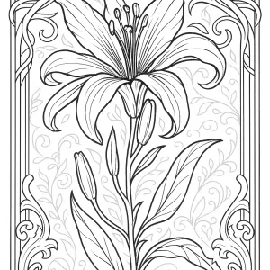 Desenho de flores para pintar 28