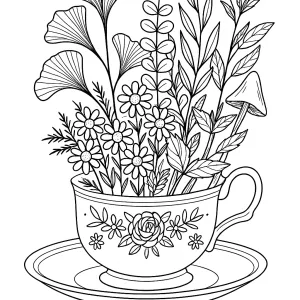 Desenho de flores para pintar 30