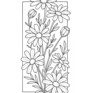 Desenho de flores para pintar 31