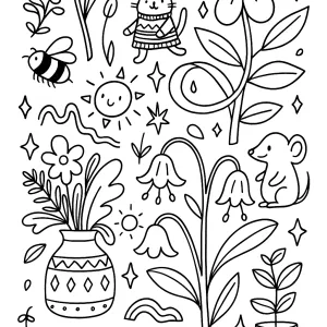 Desenho fofo para colorir 19