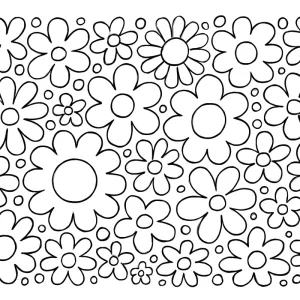 Desenho de flores para pintar 32