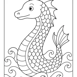 Desenho de dragão para colorir 44
