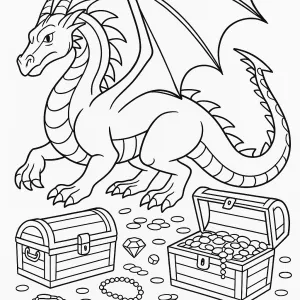Desenho de dragão para colorir 46