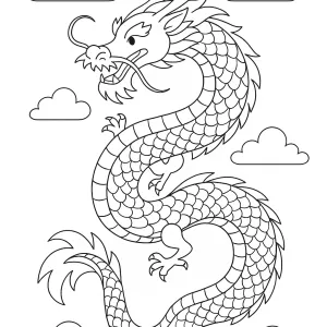 Desenho de dragão para colorir 47