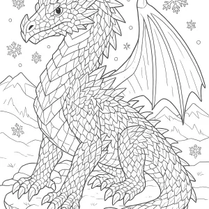 Desenho de dragão para colorir 48