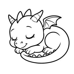Desenho de dragão para colorir 50