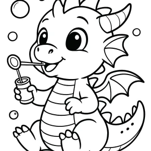Desenho de dragão para colorir 56